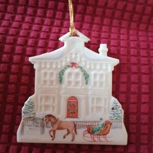 Vintage ceramic Christmas ornament
